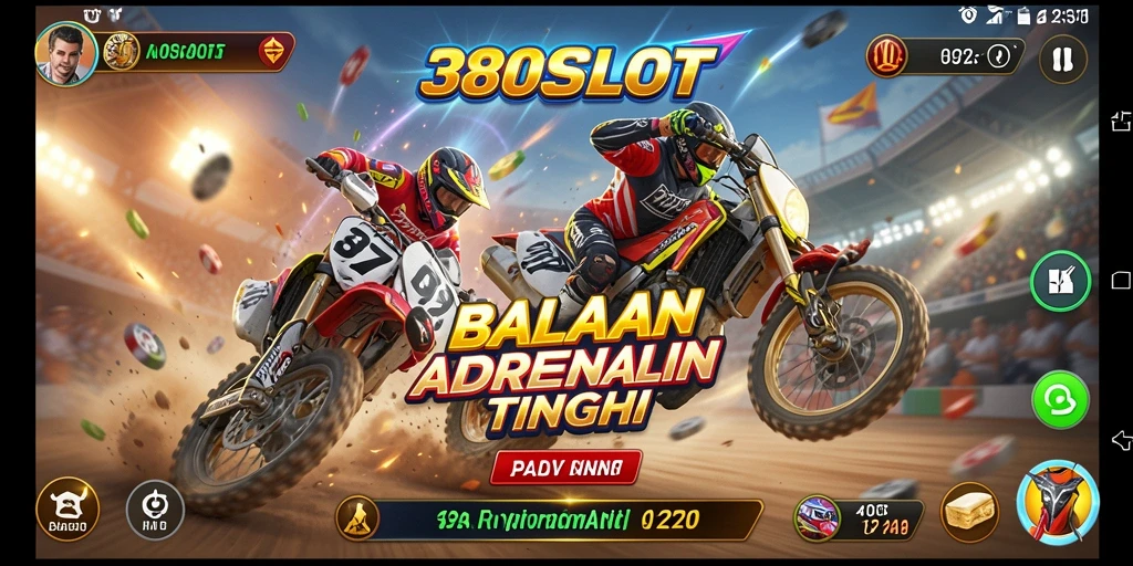 Gameplay balapan adrenalin tinggi di 380SLOT.