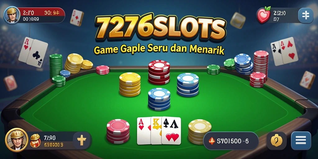 Gameplay seru Gaple di 7276SLOTS dengan tampilan menarik.