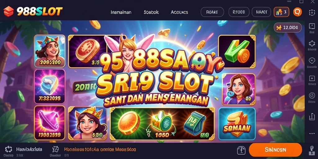 Tampilan menarik dari gameplay 988SLOT yang penuh warna dan seru.