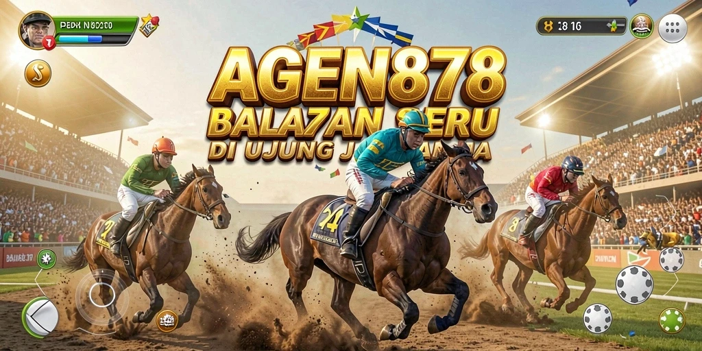 Tampilan gameplay seru AGEN878 dengan aksi balapan mendebarkan.