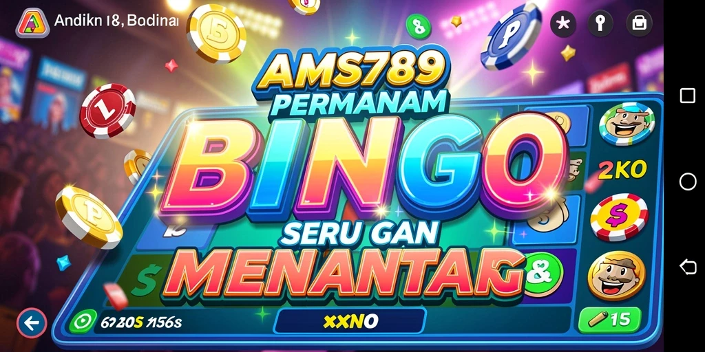 Screenshot gameplay Bingo AMS789 yang menampilkan suasana seru permainan.