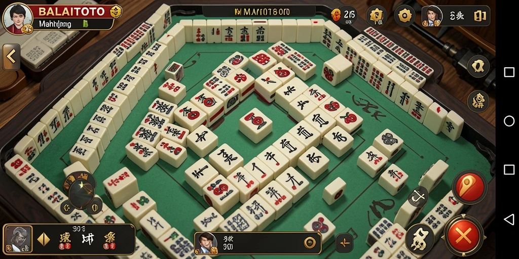 Tangkapan layar permainan BALAITOTO menampilkan momen seru Mahjong.