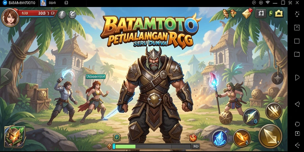 Screenshot utama BATAMTOTO menampilkan aksi pertempuran seru dan grafik menawan.