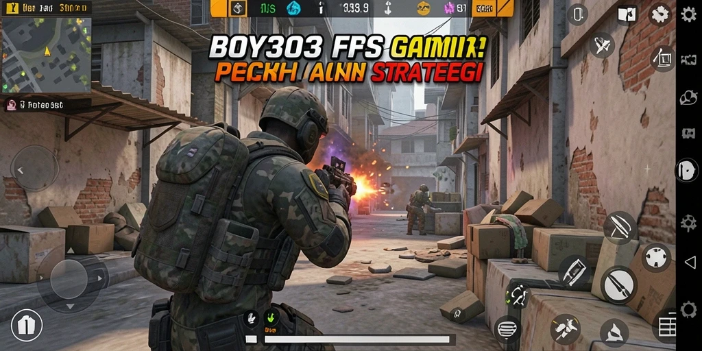 Screenshot utama yang menampilkan aksi gameplay FPS yang mendebarkan.