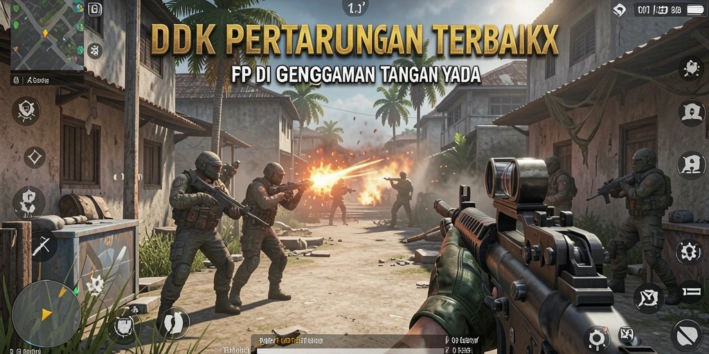 Tampilan aksi luar biasa dalam gameplay DKK yang intens.