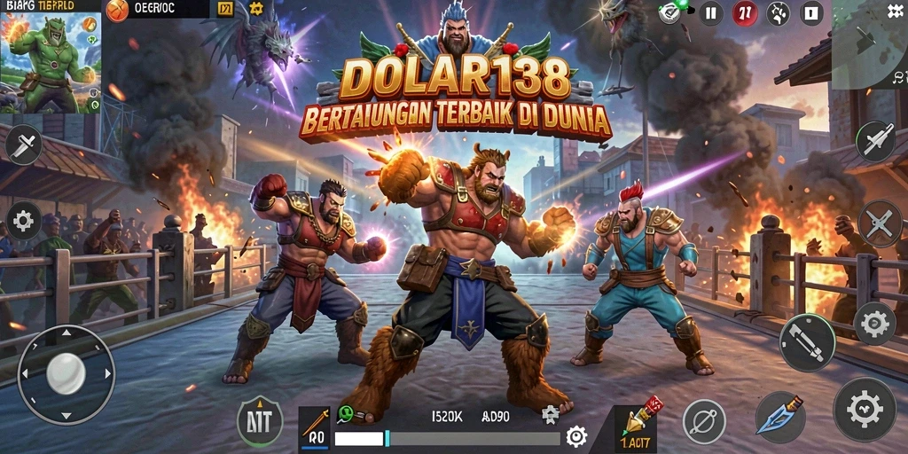 Screenshot DOLAR138 menampilkan intensitas pertempuran Battle Royale.