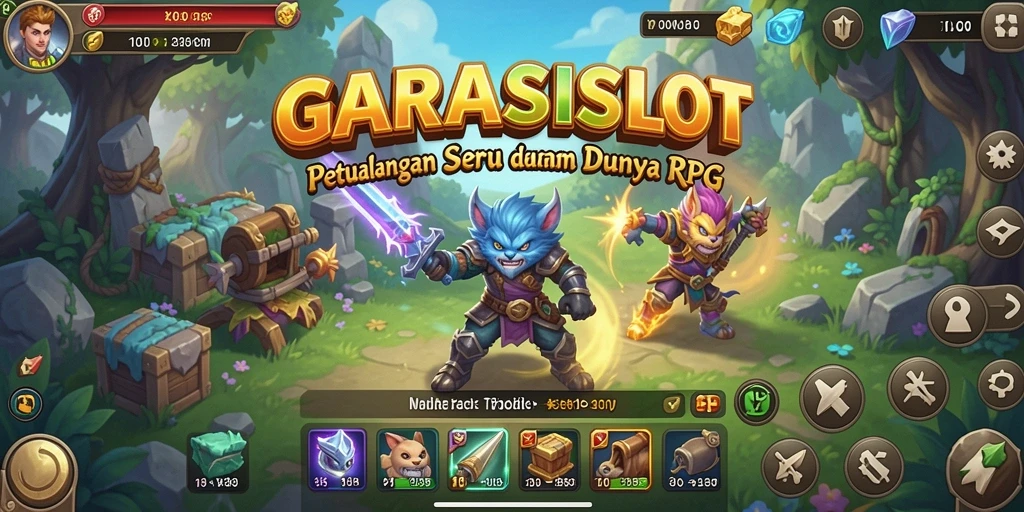 Tampilan gameplay menakjubkan dari GARASISLOT dengan aksi RPG yang keren.