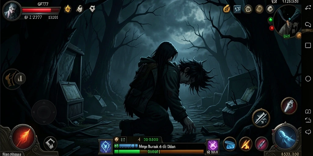 Tampilan menyeramkan dalam gameplay GF777.