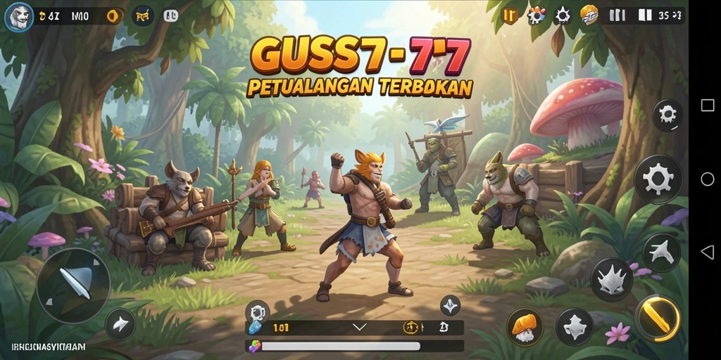 Screenshot GUS77 menampilkan petualangan seru dalam dunia terbuka.
