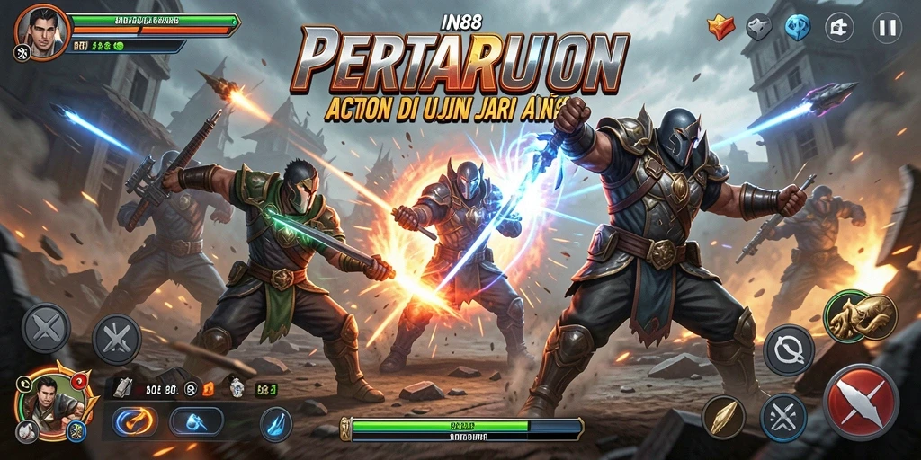 Gameplay IN88 menampilkan aksi pertarungan yang mendebarkan dan grafis yang memukau.