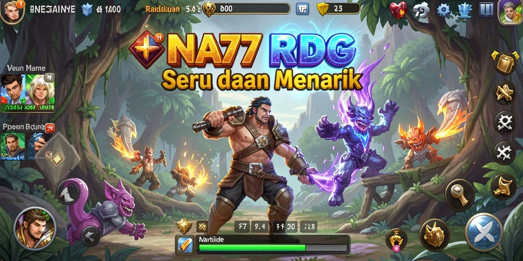 Tampilan gameplay <strong>INA777</strong> yang menakjubkan dengan aksi pertempuran yang intens.