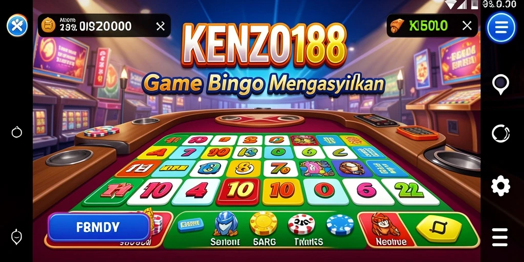 Gameplay seru dalam KENZO188 dengan tema bingo menarik.