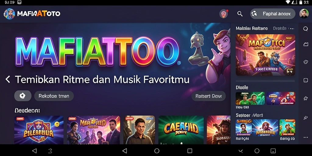 Tampilan gameplay MAFIATOTO yang penuh warna dan interaktif.