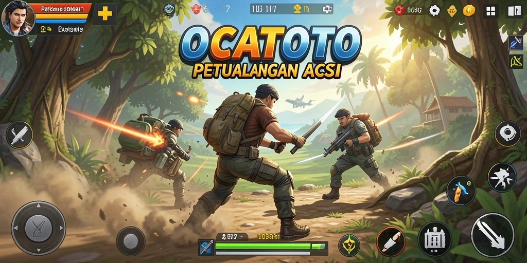 Tangkapan layar OCATOTO memperlihatkan aksi seru dalam gameplay yang mendebarkan.