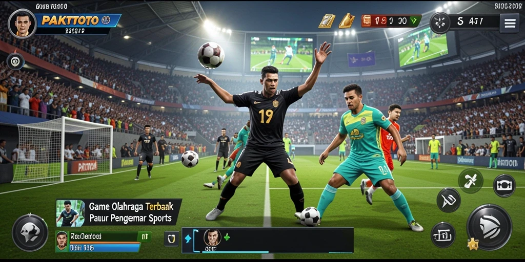 Screenshot gameplay PAKTOTO yang menampilkan aksi seru di lapangan olahraga.