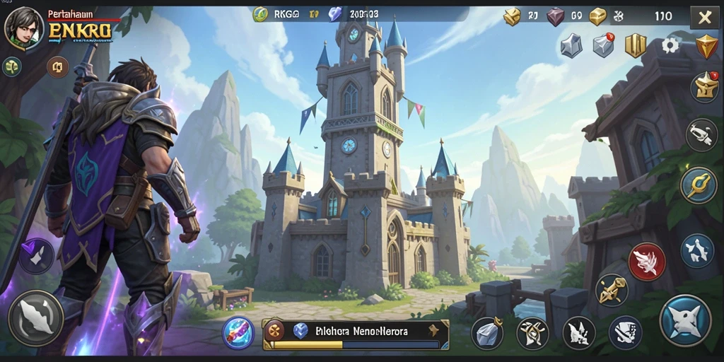 Tampilan gameplay RKGG yang menegangkan dalam Tower Defense.