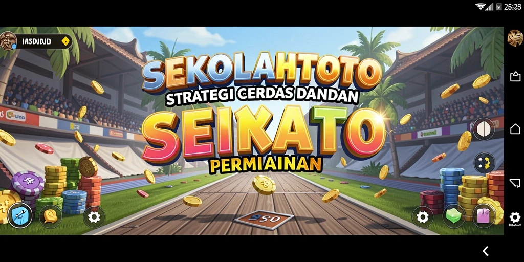 Tampilan gameplay SEKOLAHTOTO yang seru dan menantang.