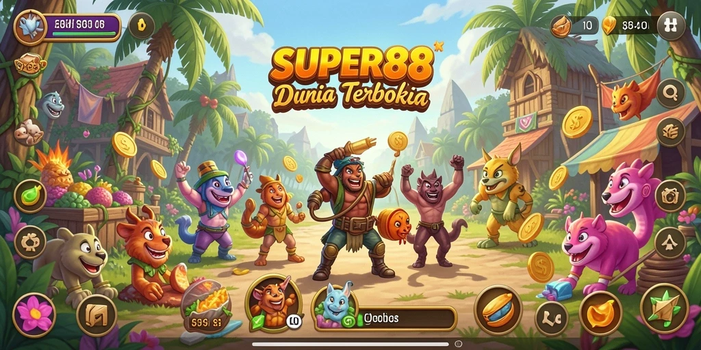 Gameplay SUPER88 menampilkan eksplorasi dunia terbuka yang mengesankan.