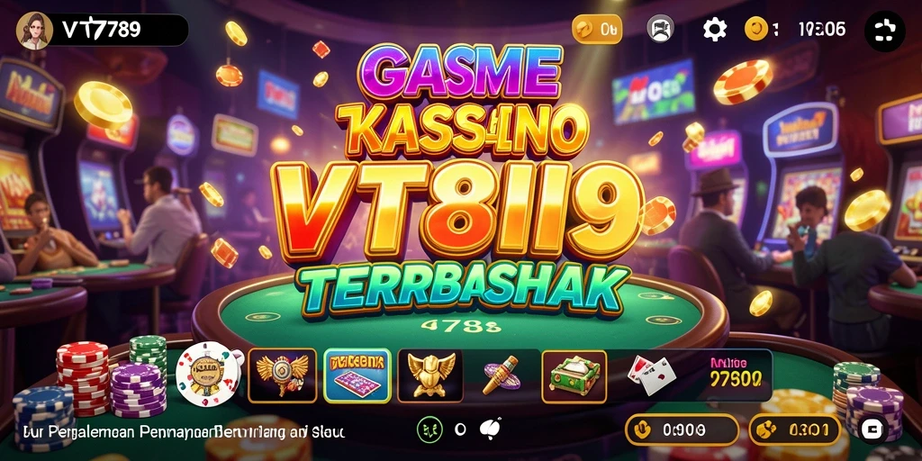 Screenshot utama VT789 menunjukkan aksi seru permainan Kasino.