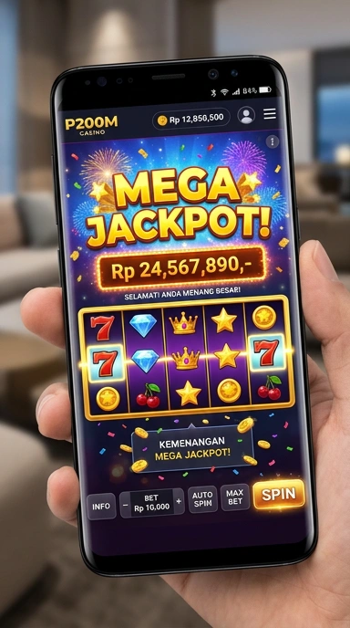 Tampilan utama aplikasi p200m dengan berbagai pilihan aplikasi.